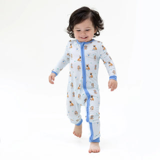 Bestie Dogs Blue - Convertible Romper