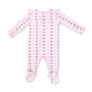 Football Bow Stripe - Convertible Romper
