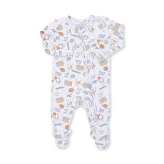 Football Check - 2 Way Zipper Footie
