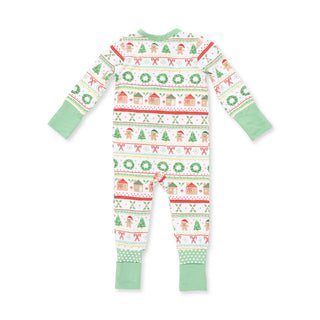 Gingerbread Fair Isle Uni - Convertible Romper
