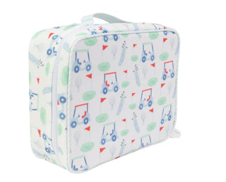 Golf-print kids' lunchbox — alternate view by Apple of My Isla