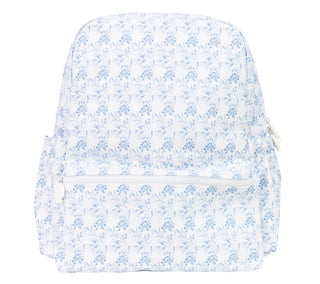 Navy Floral Large Backpack (Personalization Included) - J.A. Whitney