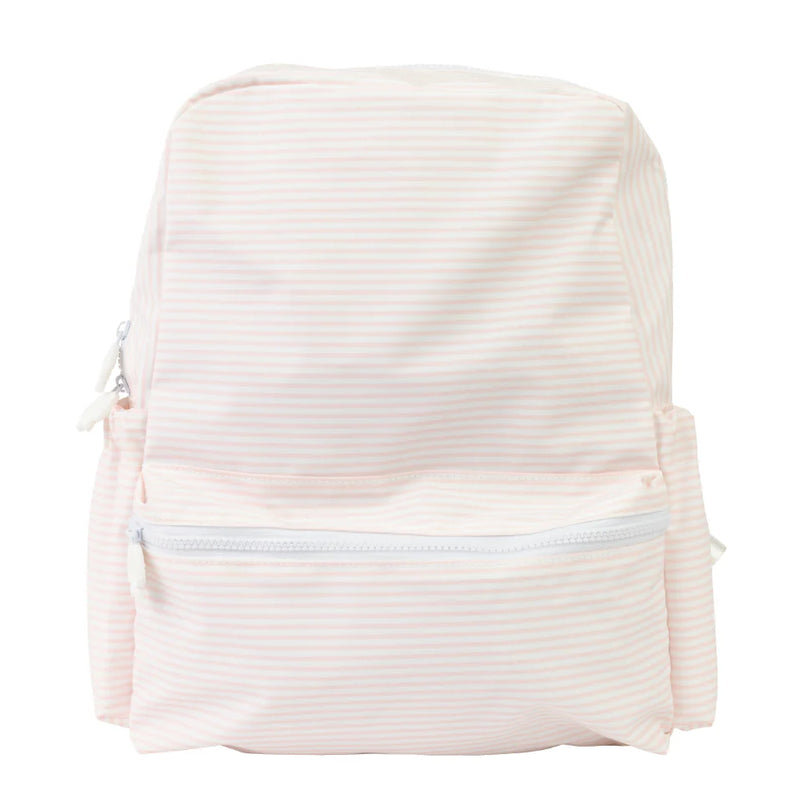 Pink Stripe Small Backpack (Personalization Included)