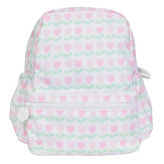 Small backpack with tulip floral print by Apple of My Isla