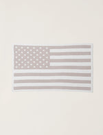 CozyChic American Flag Blanket - Stone / Pearl