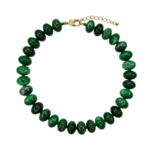 Chunky Green Halo Necklace - J.A. Whitney