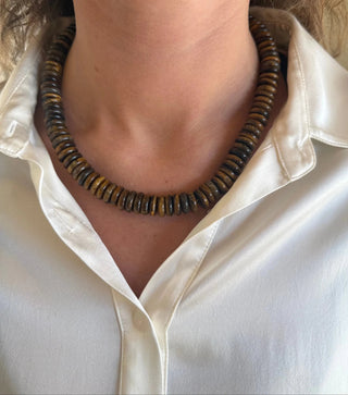 Chunky Tiger's Eye Gemstone Necklace - J.A. Whitney