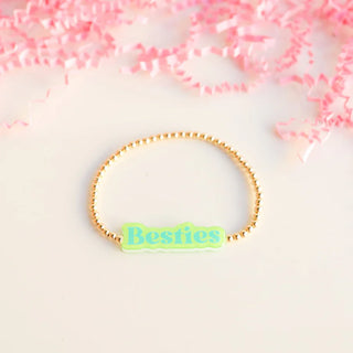 Bestie Bead Bracelet - Green / Blue
