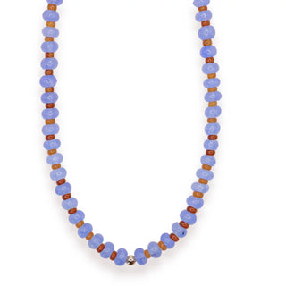 16" Blue & Brown Caroline Necklace