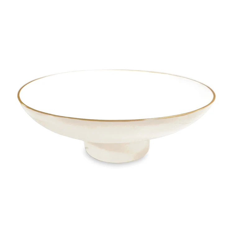 Encanto Carnaval Large Pedestal (Cream & White)