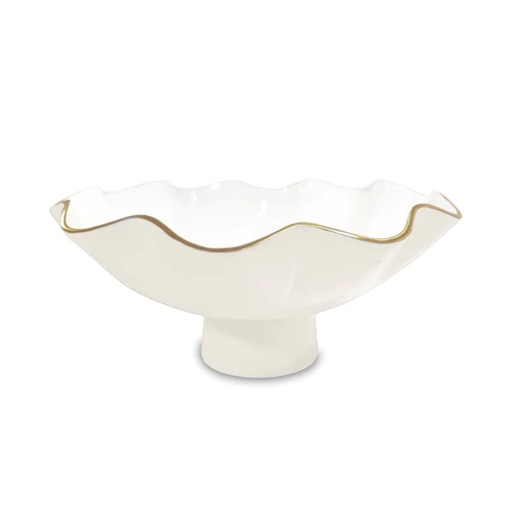 Encanto Carola Small Pedestal - Cream & White