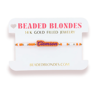 Clemson Word Bracelet