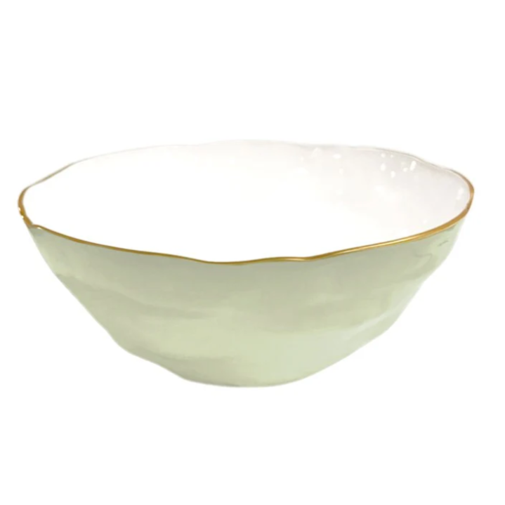 Encanto Demeter Large Bowl - Pistachio & White