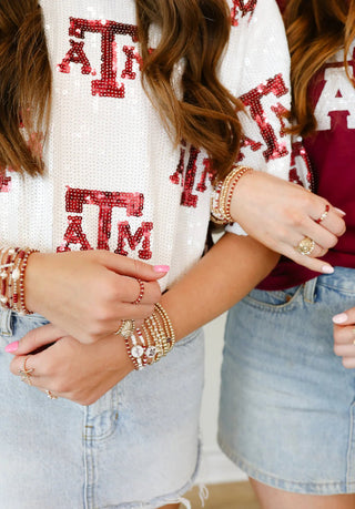 Maroon Demi Bracelet - J.A. Whitney
