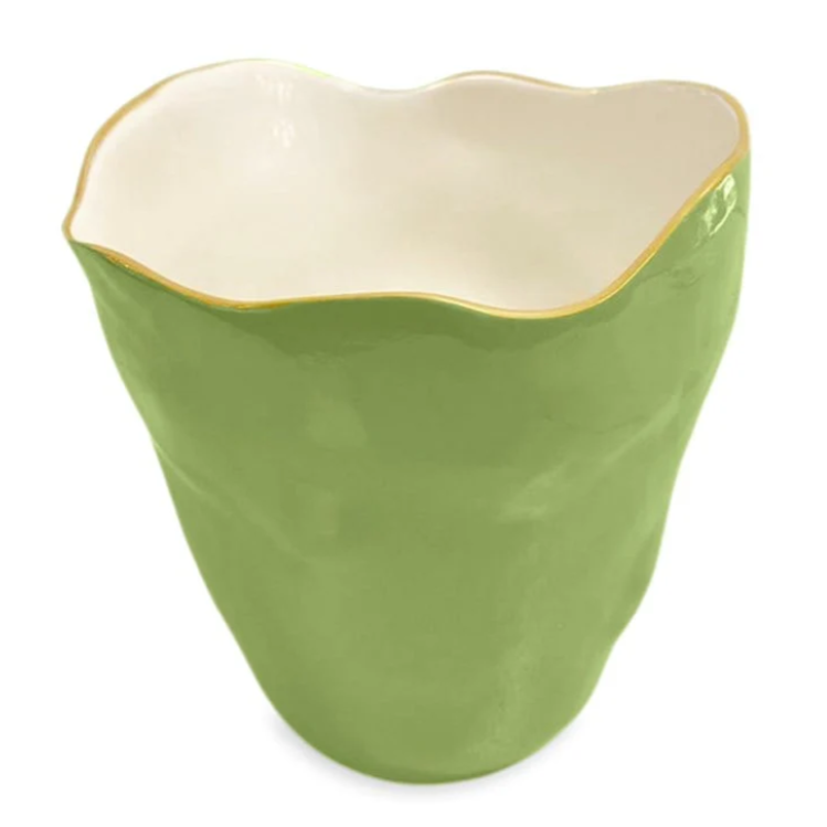 Encanto Soho Large Ice Bucket - Green & Cream