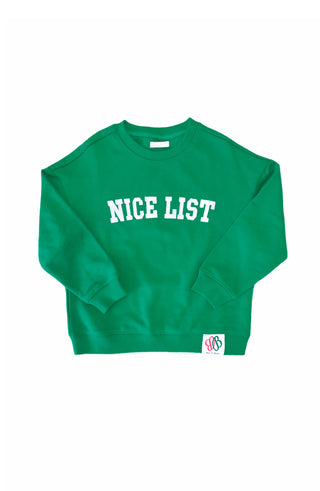 Nice List Sweatshirt by Bits & Bows