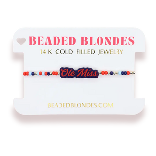 Ole Miss Word Bracelet