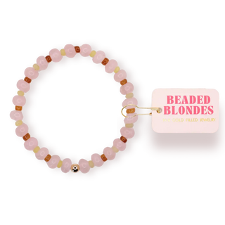 Pink, Green & Brown Caroline Bracelet