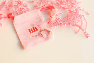Pink Initial Ring - Size 7/8