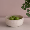 Resin Sorbet Large Round Bowl - Coconut