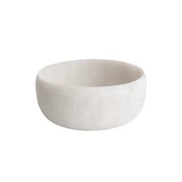 Resin Sorbet Large Round Bowl - Coconut