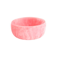 Resin Sorbet Large Round Bowl in raspberry by Beatrix Ball