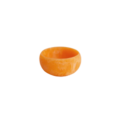 Resin Sorbet Mini Round Bowl - Tangerine