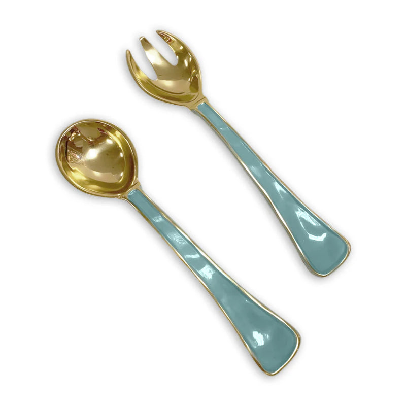 Encanto Soho Salad Servers - Turquoise