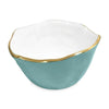 Encanto Osaka Small Bowl - Turquoise & White