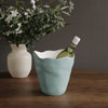 Encanto Soho Large Ice Bucket - Turquoise & White