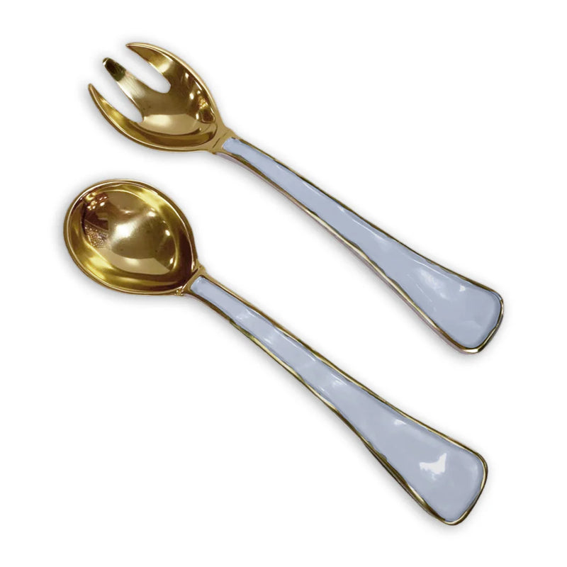 Encanto Soho Salad Servers - Periwinkle