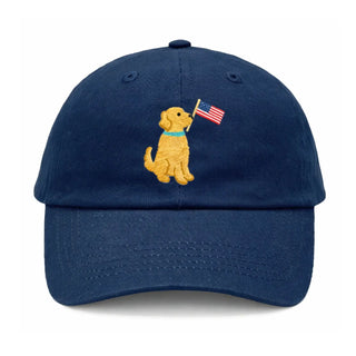Patriotic Dog Baseball Hat by Bits & Bows