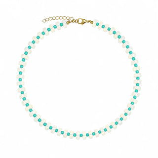 Chunky Candy Chip Opal & Turquoise Necklace