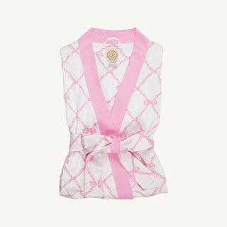 The Beaufort Bonnet Company - Ready or Not Robe - Pier Party Pink Belle Meade Bow