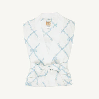 The Beaufort Bonnet Company - Ready or Not Robe - Buckhead Blue Belle Meade Bow