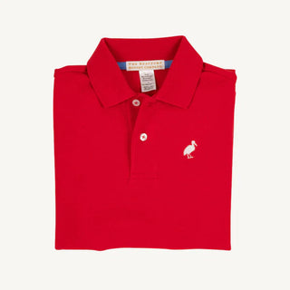 The Beaufort Bonnet Company - Red Prim and Proper Polo Onesie