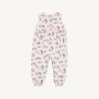 The Beaufort Bonnet Company - Sleeveless Rebecca Romper - Pink Picnic Pack