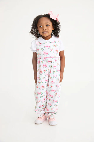 The Beaufort Bonnet Company - Sleeveless Rebecca Romper - Pink Picnic Pack
