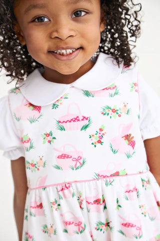 The Beaufort Bonnet Company - Sleeveless Rebecca Romper - Pink Picnic Pack