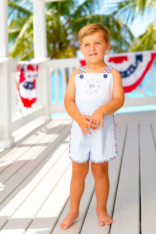 Plaid shortall — back view by The Beaufort Bonnet Company
