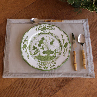 White & Green Faenza 9" Salad Plate