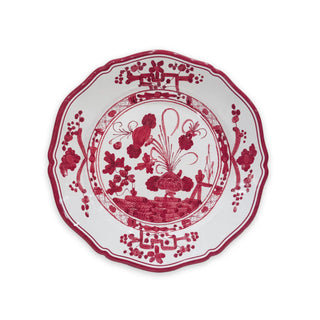 White & Red Faenza 9" Salad Plate