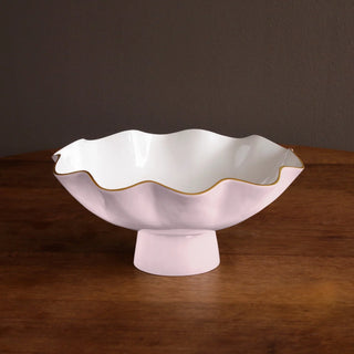 Encanto Carola Large Pedestal - Camelia & White - J.A. Whitney