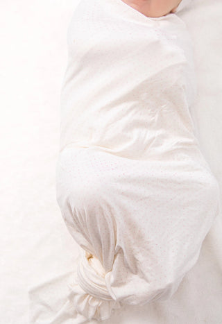 Petal Pink Dots Swaddle Blanket