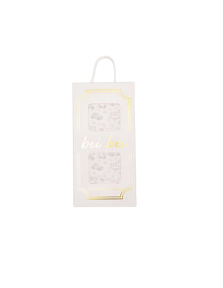 Silver Nursery Toile Swaddle Blanket