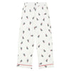 Full-Length Bamboo PJ Set - White + Mistletoe