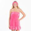 Hot Pink Plush Spa Wrap (Personalization Included)