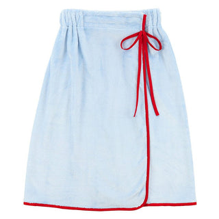Light Blue w/ Red Trim Spa Wrap (Personalization Included) - J.A. Whitney