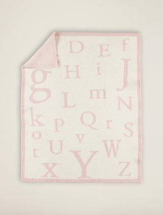 Cozychic ABC Blanket - Dusty Rose / Cream
