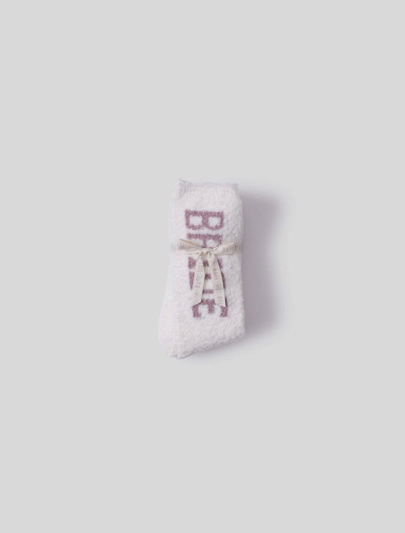 CozyChic Bridal Sock Set - Pearl / Teaberry